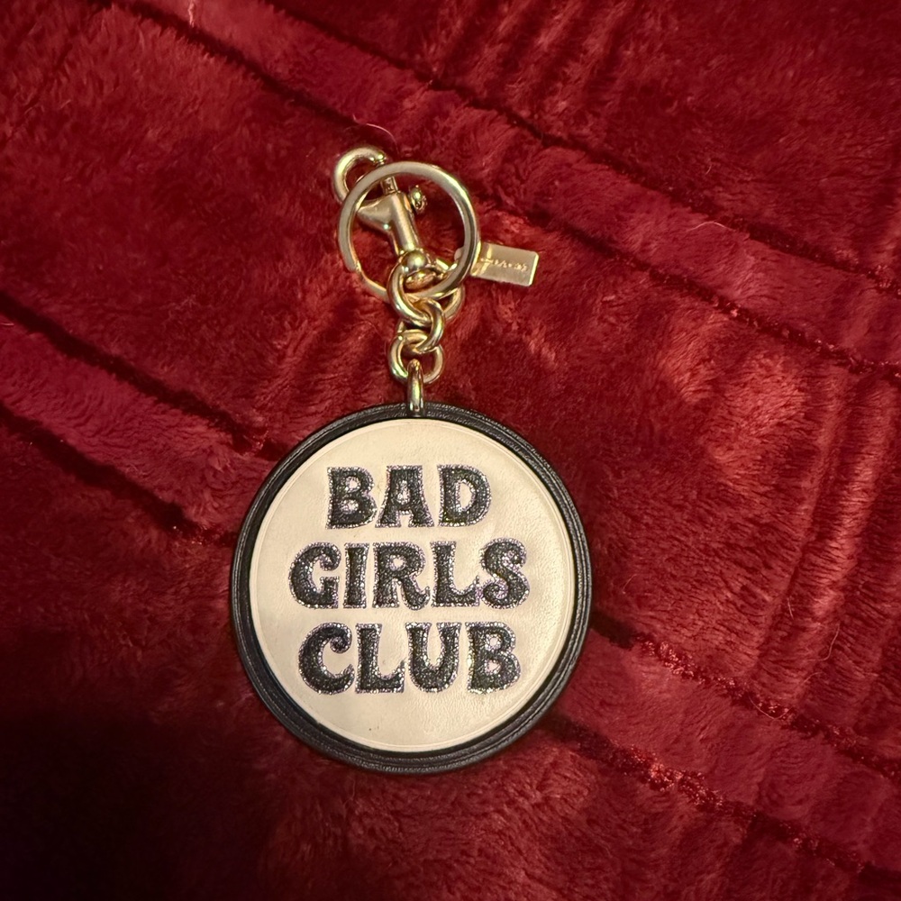 Coach Cream and Black Bag Charm